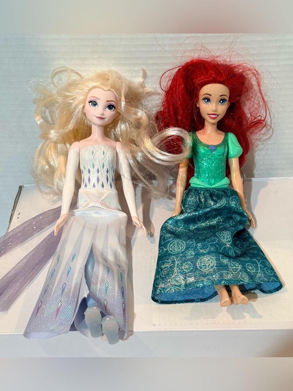 Disney Elsa & Ariel Fashion Dolls ⭐️⭐️Pre-Used Good⭐️⭐️